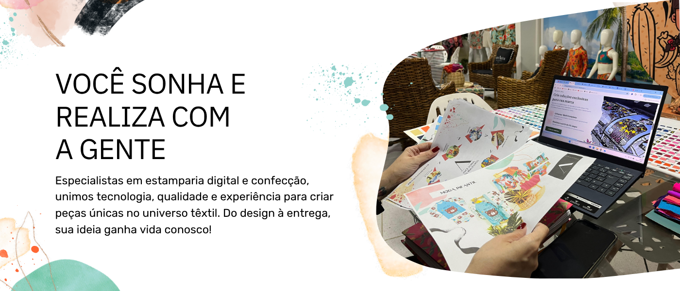 Banner Desktop - VOCÊ SONHA E REALIZA COM A GENTE - Armazém da Estampa